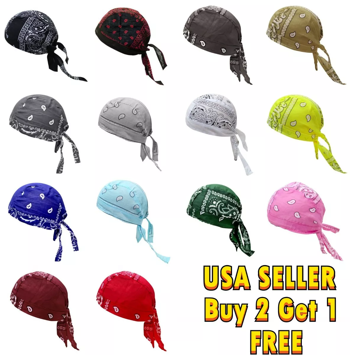 Silky Durag Velvet Sport Wave Cap for Men Doo rag Headwrap Biker Caps Skull  Caps