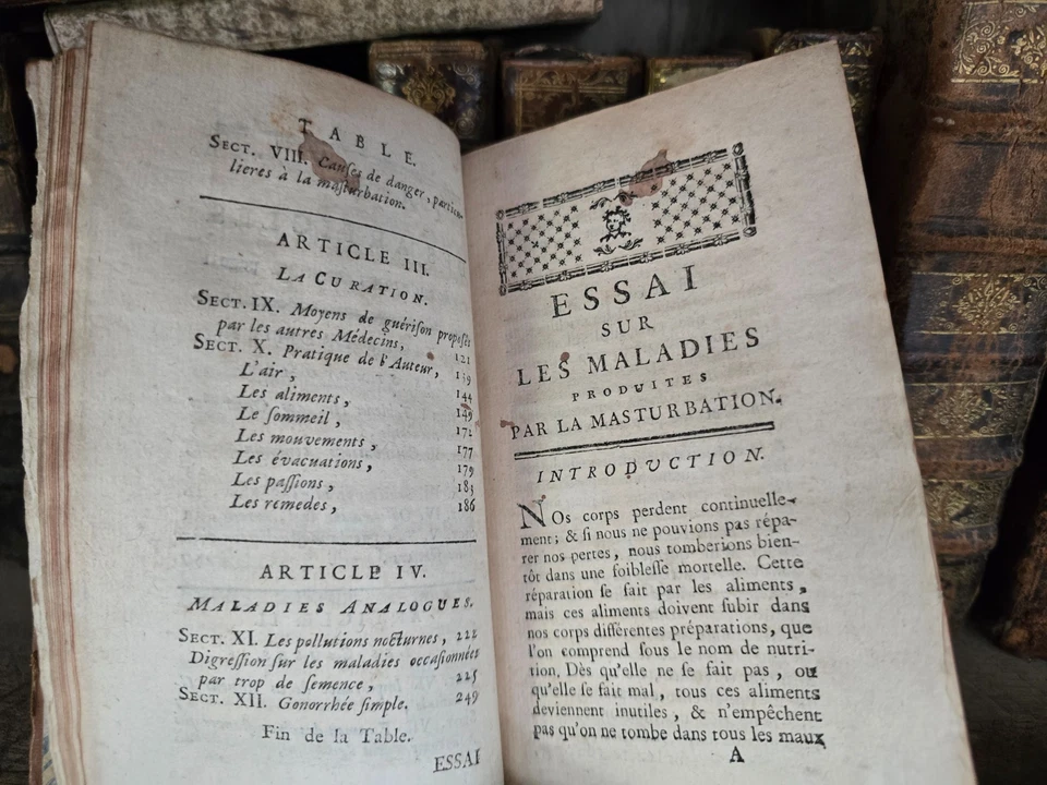 Old Book 1766 - Onanism. Dissertation on the Diseases Produced by Masturbation - Image 4 of 4