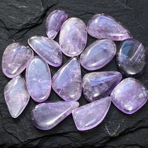 Purple Amethyst Crystal Cabochons (By The Piece or Gram) Gemstone Jewelry Supply - product listing photo