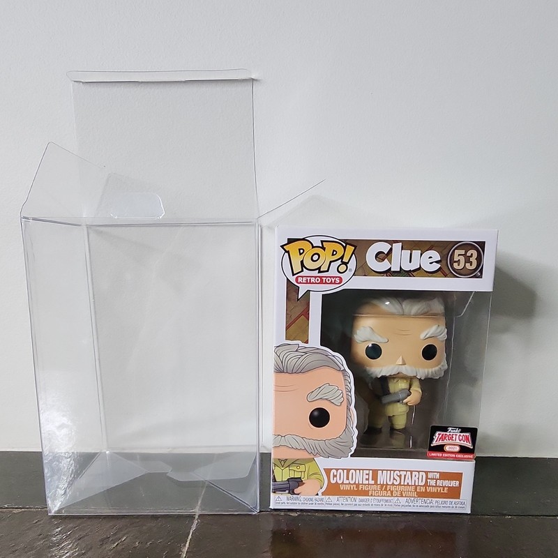 Funko Pop! Clue - Colonel Mustard #53 Vaulted TargetCon Exclusive - In Protector