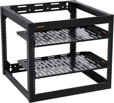 ECHOGEAR 10U Open Frame Network Rack Wall Mount 4 Post Server Rack