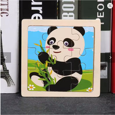 Wooden Early Learning Puzzle 3D Animal Vehicle for Children