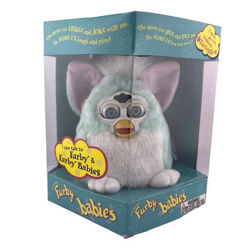 Furby Babies 1999 Tiger Electronics 70-940 Mint Blue New Sealed Box Blue Eyes