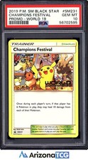 Pokemon 2019 Champions Festival SM231 SM Black Star Promos PSA 10 on eBay