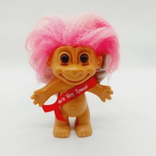 Russ Troll Doll Pink Hair Valentines Day Sash "You're Very Special" No Clothes