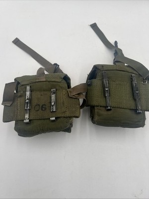 US Vietnam Era 20 RD Nylon Magazine Pouch .223 5.56MM 1970 Dated