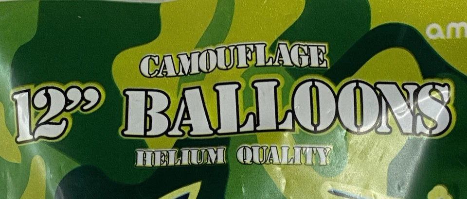 Balloons w/Army Tank 6 Party Balloons 12" Helium Quality Rubber Latex - Image 2 of 4