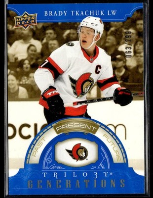 2022-23 Upper Deck Trilogy #TG-1B Brady Tkachuk Generations #63/299 0302D