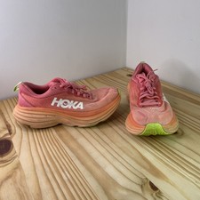 HOKA One One Women Bondi 8 1127952 CPPY Pink Running Shoes Sneakers Size 7.5 B