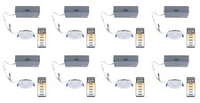 case of 8 Lightolier LED Downlight, 3 inch round, Field Selectable Color