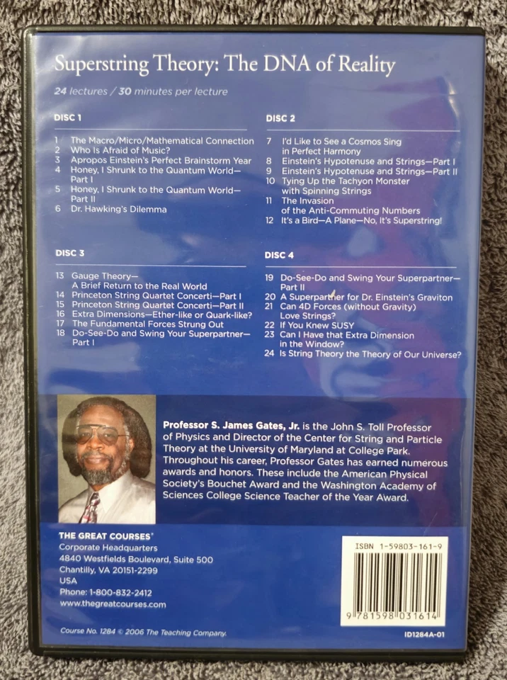 The Great Courses - Superstring Theory: DNA of Reality DVD Set and Guidebook - Image 4 of 4
