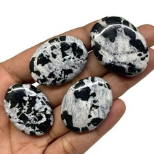 4 Pcs Natural Buffalo Jasper 32-35mm Loose Pendant Size Cabochon Gemstones Lot