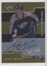 2001-02 ITG Be A Player Signature Series Gold Auto Scott Walker #064 Auto 0f8