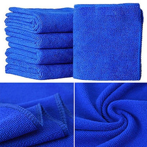 Saugfähig Kein Kratzer Sale Neu Blau 10 Stück Waschlappen Polieren Reinigungst - Bild 2 von 12