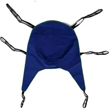 Invacare R101 Divided Leg Sling w Head Support For Patient Lift Sz Lg 450 lb Cap