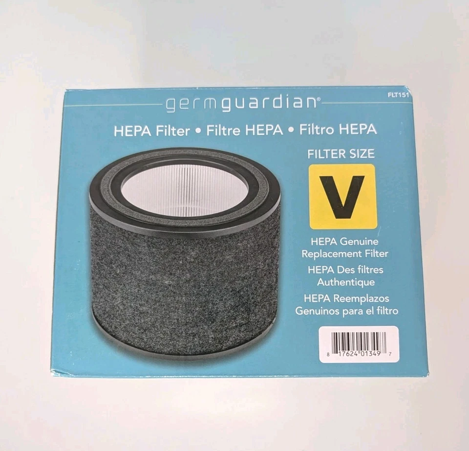 Genuine GermGuardian FLT151 Replacement HEPA Air Filter Size V Germ Guardian - Image 2 of 4