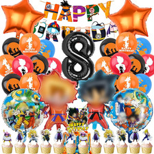 37 Pezzi Kit Compleanno Dragnball 8 Anni Ragazzi, Kit Palloncini Compleanno Drag