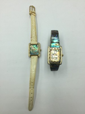 2 Abalone Watches,Womens,Xanadu & La Baron,Needs Batteries
