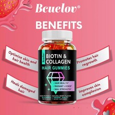 Hydrolyzed Collagen Gummies with Biotin  Multi Vitamin Gummy Hair, Skin  Nails