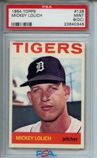 1964 Topps #128 Mickey Lolich PSA 9