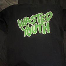 Men s Black/Green T-shirt, VERDY, Wasted Yout...