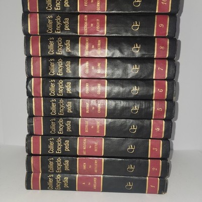 1962 Collier's Encyclopedia Complete Set 24 Volumes Vintage RARE