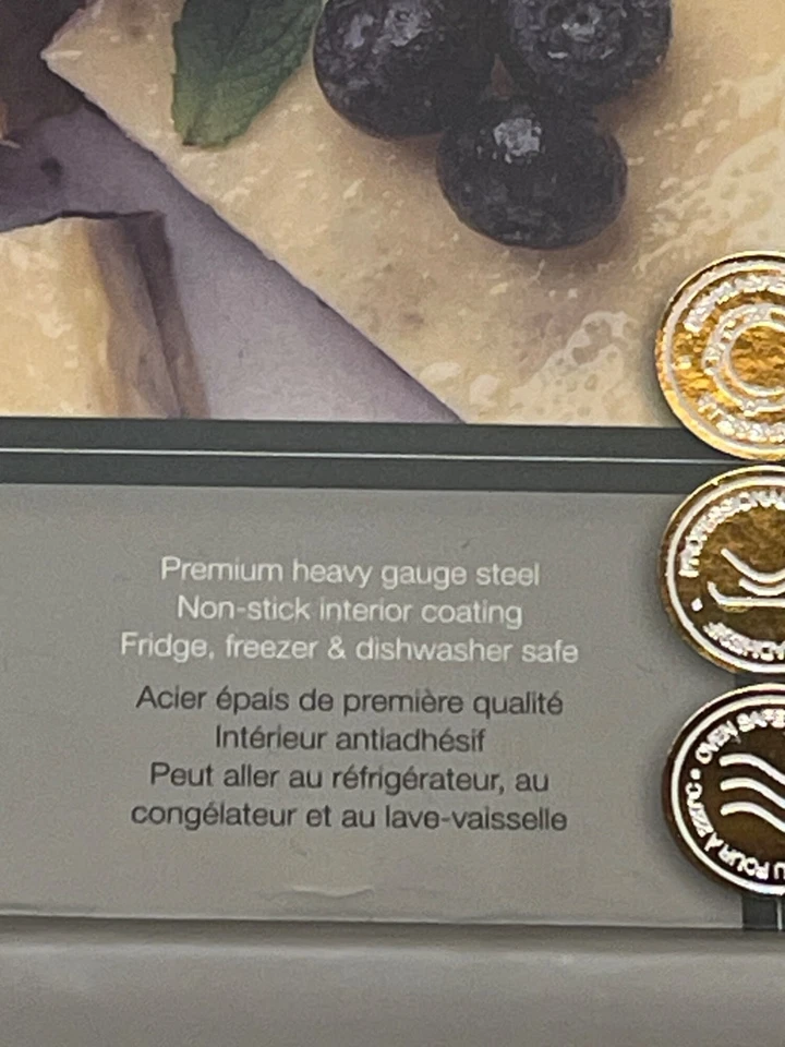 Master Class utensilios para hornear 9” sartén cuadrada para pasteles azul con moteado blanco ¡NUEVO! Foto 3 de 4