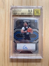 2020-21 Panini Prizm Cole Anthony Rookie Penmanship Auto BGS GEM MINT 9.5/10