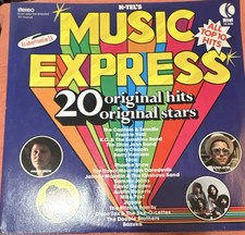 K-Tel Music Express 20 Original Hits Compilation Vinyl LP 1975 TU 2420