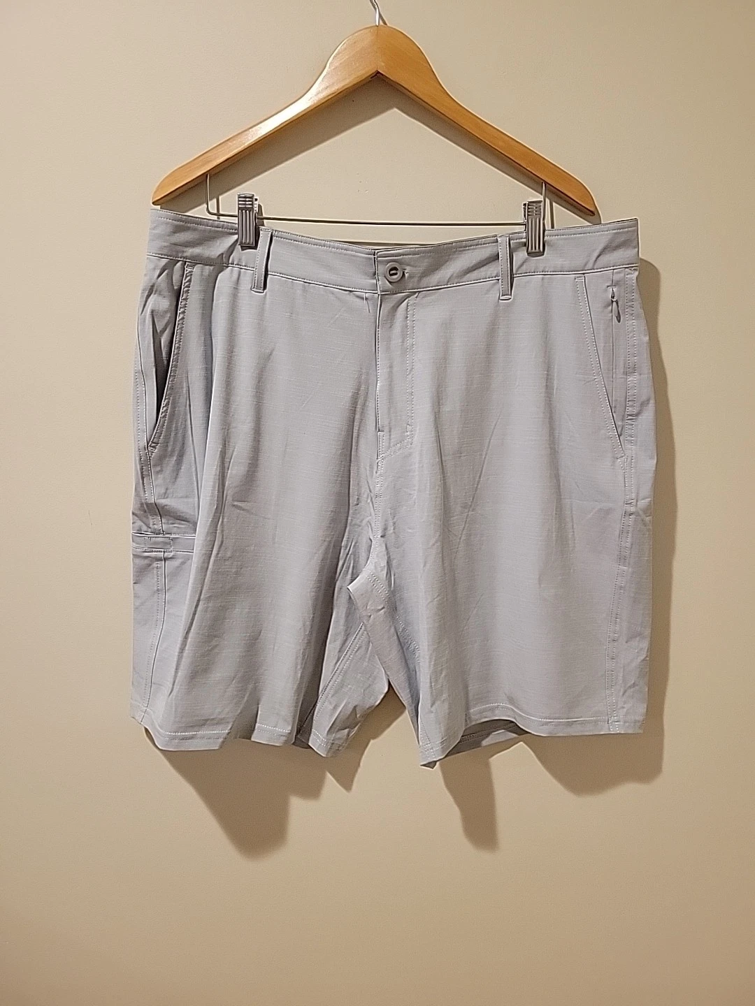 Aftco Shorts 365 Chino Fishing/Boating Gray Mens Size 38x9 Outdoors Hiking Sail