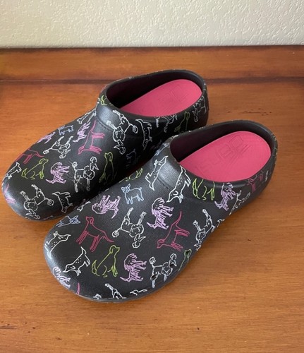 Dansko Kane Women’s Clogs Rubber Molded Black Dogs Euro Sz 41 (US Sz 10.5/11)