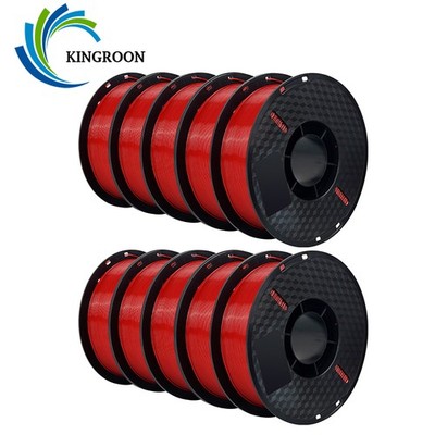 10KG 3D Drucker Filament PLA 1,75mm FDM Bündel Spulen Rolls 10 Packungen 1kg Rot