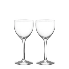 Orrefors More Nick & Nora Glasses – Set of 2 | Handcrafted Swedish Crystal Cockt