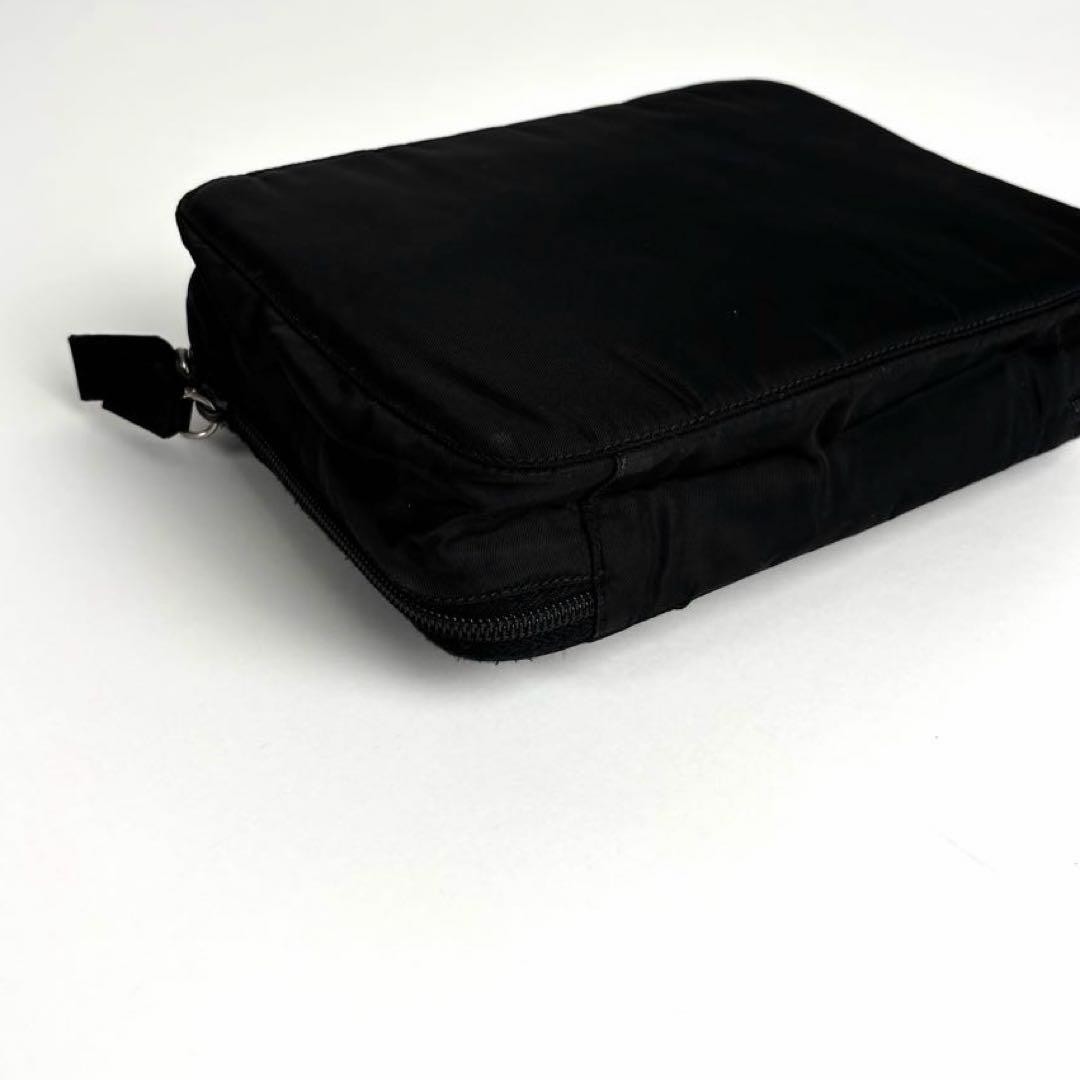 PRADA Makeup Pouch Multi Case Small Items Triangl… - image 9