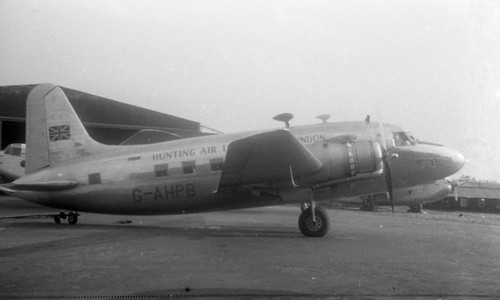 35MM ORIGINAL FLUGZEUG NEG G-AKBZ VICKERS WIKINGER JAGD LUFT 1952 #6913