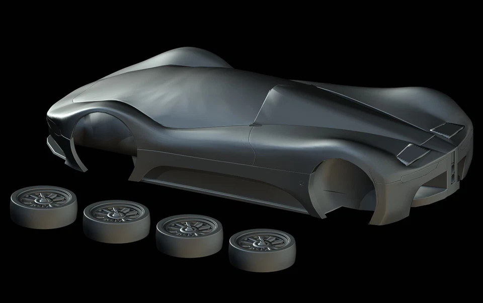 STL File - Maserati Birdcage 75TH (2005)- 3D Print 1/87 1/64 1/43 1/32 1/24 1/18 - Image 3 of 4