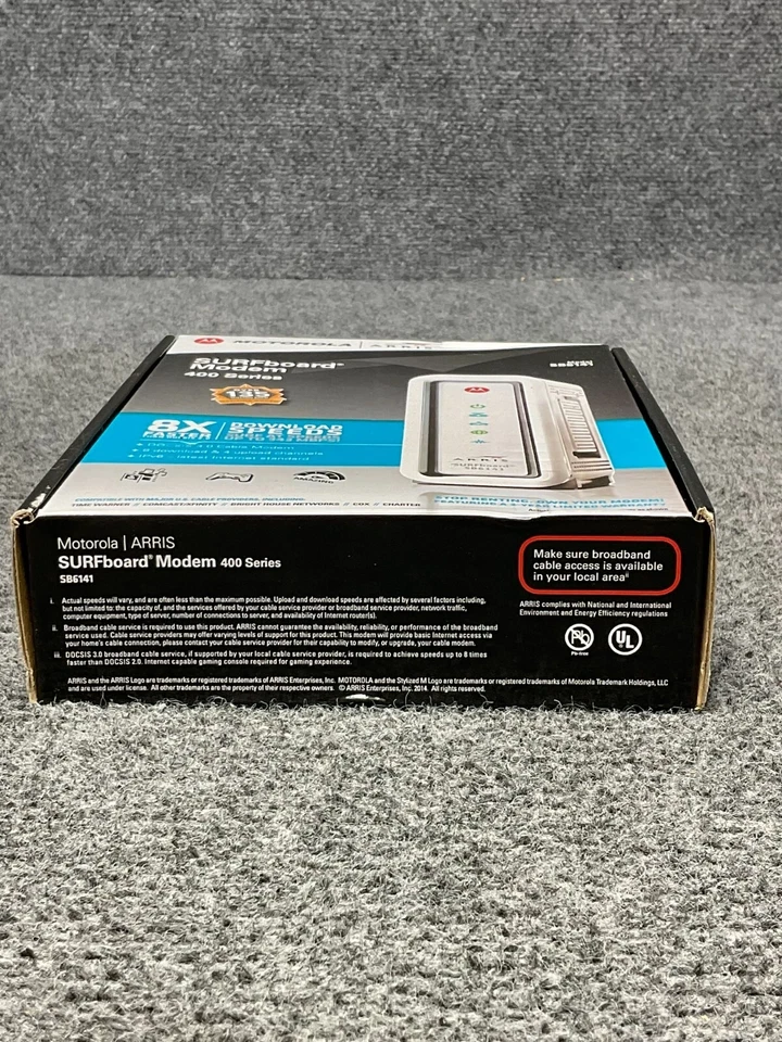 Motorola ARRIS SURFboard Cable Modem 📶 SB6141 400 Series DOCSIS 3.0 High-Speed - Image 3 of 4