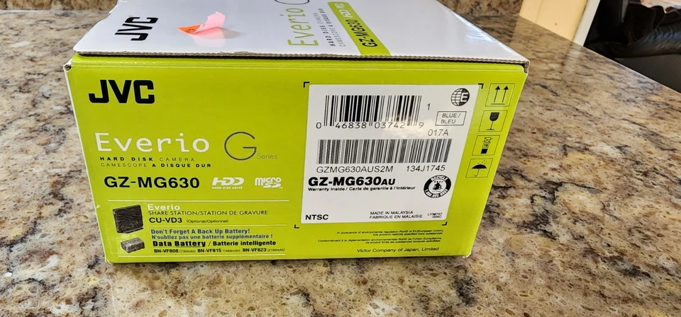 JVC Everio GZ-MG630AU HD  Camcorder Blue Everio Hard Disk  NIB - Image 4 of 4