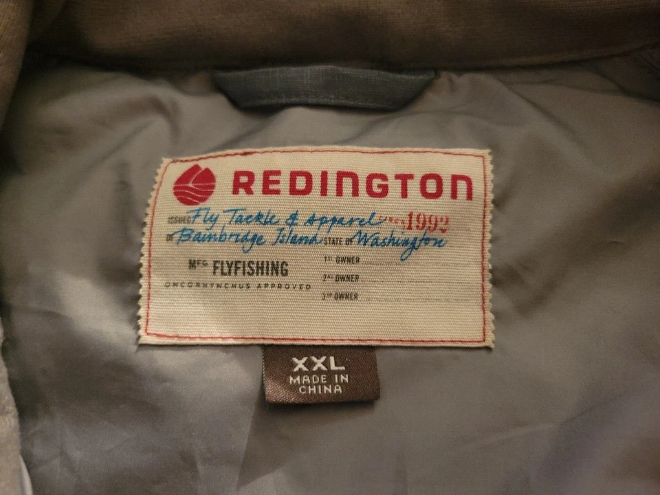 Chaqueta acolchada ligera Redington para hombre talla 2XL azul/gris pesca con mosca Foto 4 de 4