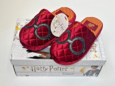 Harry Potter Slippers For Boys Lightning and Eyeglasses - BRAND NEW IN BOX