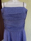 Vintage Eliza J Formal Lilac Blue Party Dress/Metallic Thread/size 12 — photo 2
