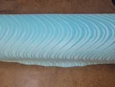 Swirl Flock Velvet Upholstery Fabric in Sky BTY 58" Wide 100 Poly Non-Stretch