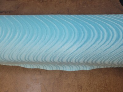 Swirl Flock Velvet Upholstery Fabric in Sky BTY 58'' Wide 100% Poly Non-Stretch