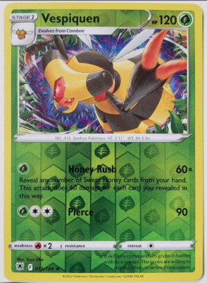 Vespiquen 012/189 Rev Holo - Pokemon SWSH10 Astral Radiance M/NM- New