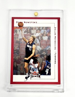 RED STAR RUBIES RUBY PARALLEL 2001-02 Fleer Premium #SR19 Dirk Nowitzki  SP 
