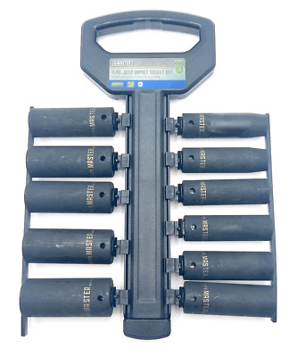 Master Mechanic 11-Piece, 6-Point, 1/2'' Drive Metric Deep Impact Socket Set