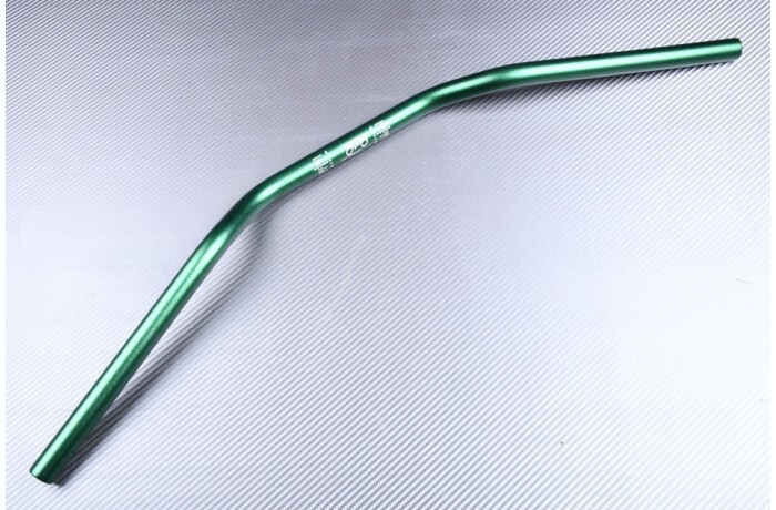 Guidon plat 22 mm vert foncé Street Fighter en aluminium rigide