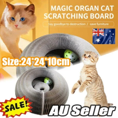 PET CATS MAGIC ORGAN CAT SCRATCHING BOARD COMES WITH A TOY BELL BALL PET COMB OZ