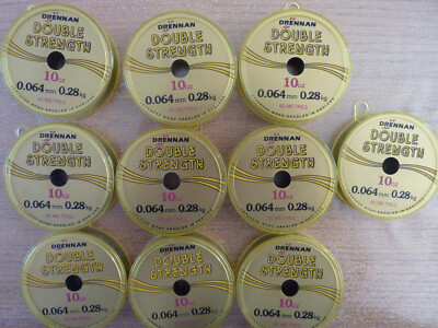 BOBINE DRENNAN DOUBLE FORCE FLY LEADER FINITION SATINÉE VERT OLIVE 50 m eBay