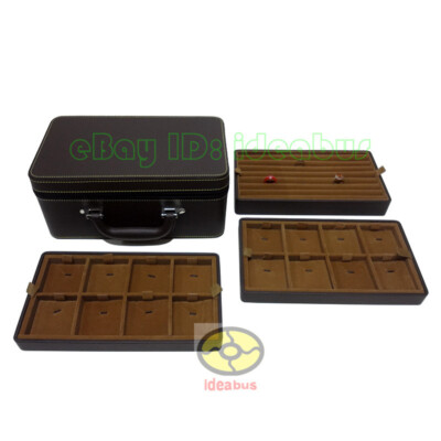 3 Layers Jewelry Box Organizer Large Capacity Display Tray Holder Travel Case